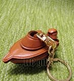 VANCA Craft NORIMONO Marine Vehicle Leather Key Chains * MOTOR BOAT *