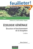 Ecologie g�n�rale : Structure et fonctionnement de la biosph�re