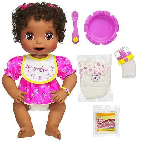 Childrens Toyshop  Toys : Hasbro Baby Alive African American Doll