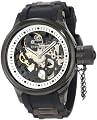 Buy Invicta Men's 1091 Russian Diver Mechanical Skeleton Dial Black Polyurethane Watch today from Invicta