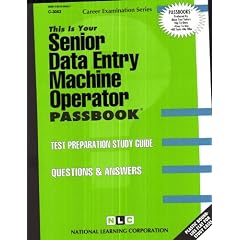 Senior Data Entry Machine Operator (Career Examination Ser.)