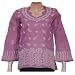 Women's Shirts Tops Kurtis India Clothes Chikan Embroidery Size M