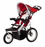 Schwinn Turismo Single Stroller - Dark Red/Grey -- red