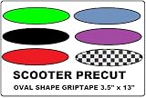 Scooter Replacement Griptape Oval Shape 3.5" x 13" LIME GREEN