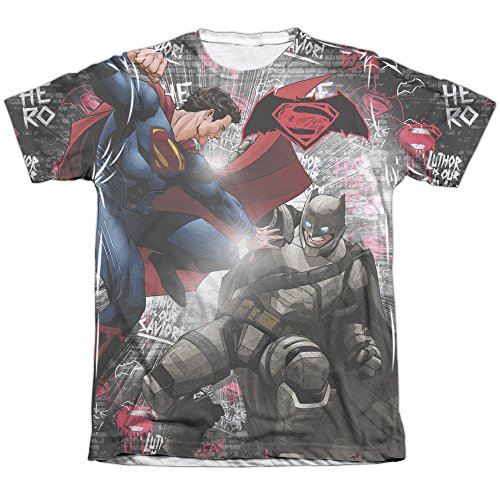 Batman Vs Superman Showdown (Front Back Print) Mens Sublimation Shirt