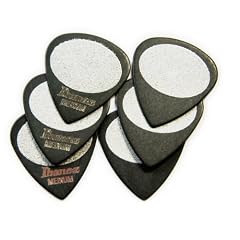 Ibanez BPA16MS-BK Grip Wizard Serie - Plektren Sandgrip Medium (6 St�ck) schwarz