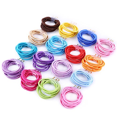 Huren No Metal Hair Elastics Thin Multicolor, 2.5 mm