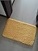Hughapy Chenille Bathroom Rug Non Slip Bath Mat Extra Soft and Absorbent Shaggy Rugs Plush Carpet Mats for Bathroom Living Room (Yellow, 23.6x15.7 inch)