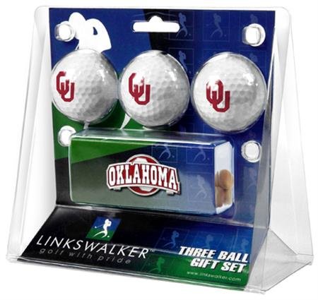 Oklahoma Sooners Ou Ncaa Slider Hat Clip 3 Golf Ball Gift Packs