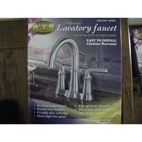 Water Ridge Brushed Nickel Lavatory Faucet Solid Brass Brushed Nickel Waterridge