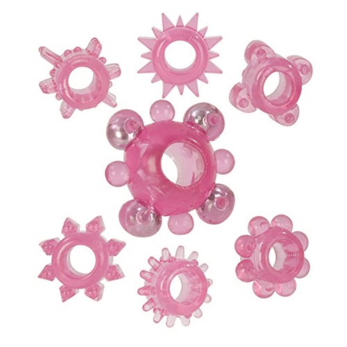 Rind Rings Rings Super Sized Enhancer Plus 6 textured Support Rings Pink