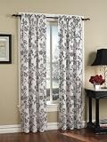 Review   / Black and White Toile Pattern - Set of 2 Window Curtain Panels