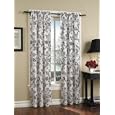 Black and White Toile Pattern - Set of 2 Window Curtain Panels