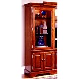 New Classic Furniture Left LSF Pier for Jamie Entertainment Wall, Mocha Finish
