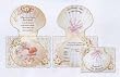 Cromo Baptism Invitation - Shell Design - Girl - SPANISH - 100 per pack - Envelopes Included