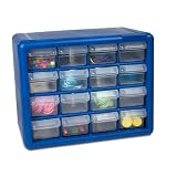 16 Drawer Hardware Storage Cabinet - (Blue)
