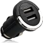 Wicked Chili Dual Schnellader Kfz-Ladeger�t Adapter (12V/24V, 2100mA, 2x USB) f�r Apple iPad 1/2/3/4 iPad mini und iPhone 4S/5 schwarz