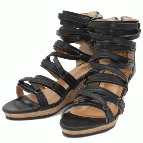 美脚 ウェッジヒール グラディエーターサンダル[CODE:0131803]