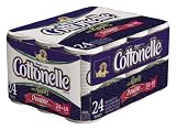 Cottonelle Bath Tissue with Ripples, Double Rolls, 24-Count Packages (Pack of 2)