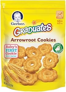 Gerber Graduates Arrowroot Cookies Pouch, 5.5 Ounce (Pack of 4)