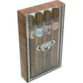 Cuba Variety By Cuba For Men. Set-4 Piece Variety Cologne With Cuba Gold, Blue, Red & Orange & All Are 1.17 Ounces