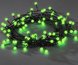 80x LED GREEN BERRY fairy lights, BLACK WIRE, Christmas Festive - 3691-907 - indoor/outdoor
