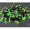 Konstsmide 3691-907 Micro LED Lichterkette (Globe Aufs�tze, 80 gr�ne Dioden, 24V Au�entrafo, 2.4W, schwarzes Kabel)