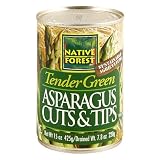 Native Forest Green Asparagus Cuts & Tips, 15-Ounce Cans (Pack of 6)