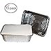 Tiger Chef Durable Aluminum Oblong Foil Pan Containers with Board Lids, 5 Pound Capacity, 9.63