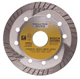 Bosch DB463 Premium Plus 4-Inch Dry Cutting General Purpose Turbo Continuous Rim Diamond Saw Blade with 7/8-Inch Arbor for Masonry