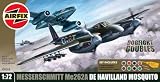 Review Hornby Hobbies Ltd  / Airfix A50068 1:72 Scale Dogfight Double - De Havilland DH-98 Mosquito/ Messerschmitt Me262 Twin Set Gift Set inc Paints Glue and Brushes