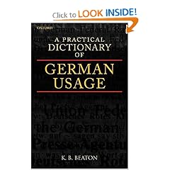 A Practical Dictionary of German Usage