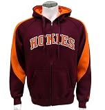 Virginia Tech Hokies Men's Varsity Full Zip Fleece Hoodie