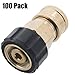Erie Tools 100 Pressure Washer 3/8 Female NPT to M22 Quick Connect Socket Coupler 14 mm