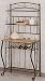 Kitchen & Housewares : 4 Tier Black Finish Metal Baker's Kitchen Rack w/Wine Storage