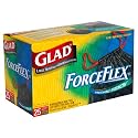 Glad Drawstring ForceFlex Bags, 30 Gallon, 25-Count Bags, Case of 6 (150 Bags)
