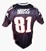 Randy Moss Autographed New England Patriots Reebok Authentic NFL Football Jersey (Blue)