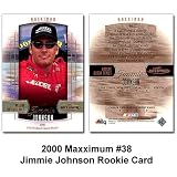 Maxx '00 Jimmie Johnson Rookie Card