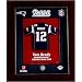 Tom Brady #12 New England Patriots NFL Limited Edition Rookie Year Original Mini Jersey Framed 13x16