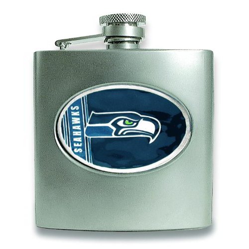 NFL Seattle Seahawks Stainless Steel Hip Flask 6oz