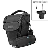 USA Gear Deluxe SLR Camera Holster with Internal Suspension System and Wate ....