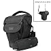 USA Gear Deluxe SLR Camera Holster with Internal Suspension System and Water-Proof HARD SHELL EVA Bottom - Accommodates Zoom Lens and Vertical Battery Grip - BONUS SLR Neoprene FLEX-COVER