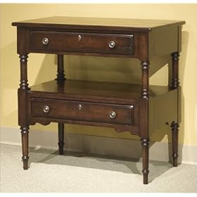 Broyhill 4670-293 Attic Heirlooms - Fireside Cherry Two Drawer Nightstand in Cherry