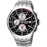Men's Alarm Black Dial Chronograph Watch Pulsar by Seiko