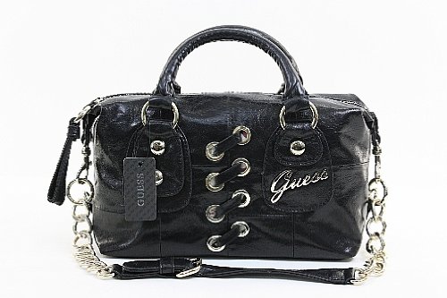 Guess Maude Box Bag Black Handbag Vinyl Purse VY251519