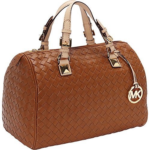 MICHAEL Michael Kors Grayson Woven Large Satchel Luggage - MICHAEL Michael Kors Designer Handbags