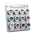 Kamenstein 12 Tin Magnetic Spice Rack