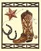 Western Boot Wall Decoration
