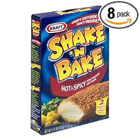 Shake N Bake Hot N Spicy Stuffing Mix, 5.75-Ounce Units (Pack of 8)