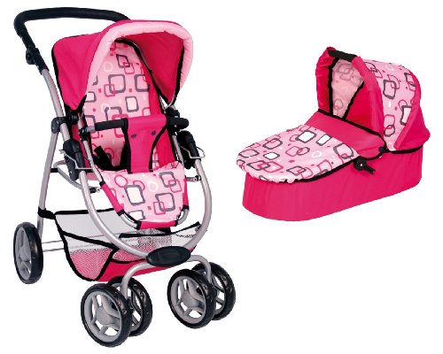 Bayer Design Doll Pram Bellissima (Pink)